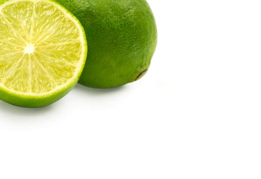 lime isolated on white background