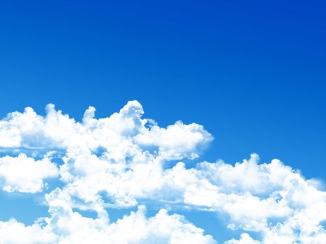 blue sky background with tiny clouds
