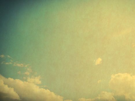 retro image of cloudy sky