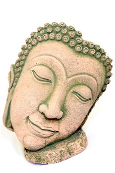 Buddha portrait souvenir made of sand-stone from Thailand