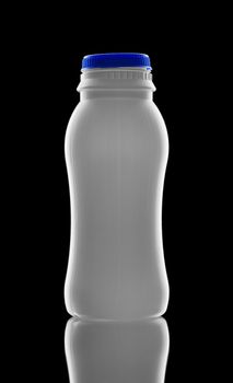 bottle on a balack background isolated