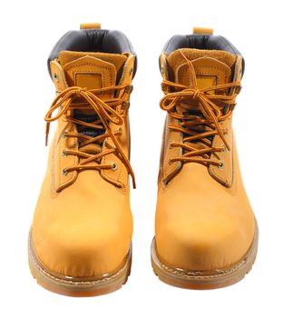 front view of the working boots