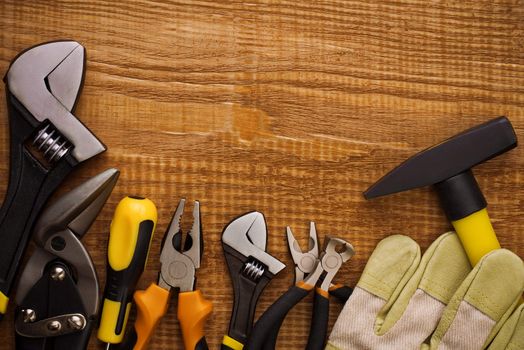 instruments on board with copyspace