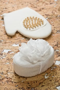 bath sponge and bast
