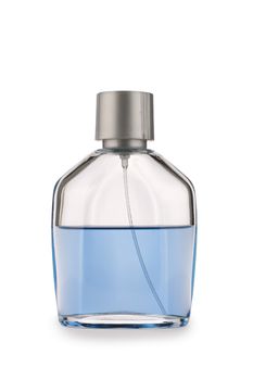 glases perfume bottle isolated
