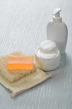 group of bathing articles