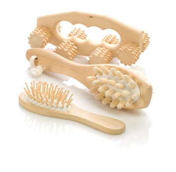 hairbrush and massagers