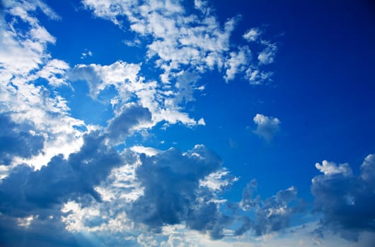 blue cloudy sky