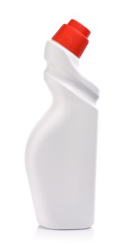 cleaning bottle with red cover