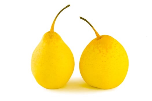 Isolated Yellow Pears