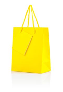 a yellow paper bag