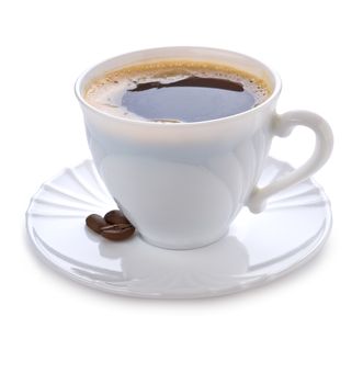 coffee white mug isolated on a white background