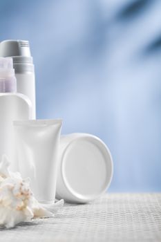 cosmetical tube and bottles