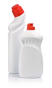 isolated bottles for cleaning