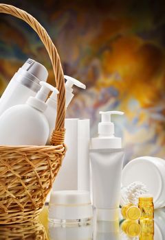 composition of skincare items