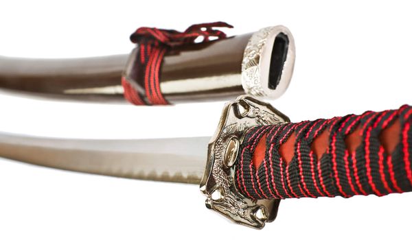 samurai sword isolated