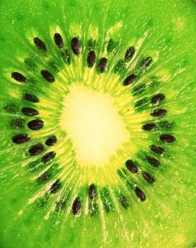 extreme makro shot of kiwi