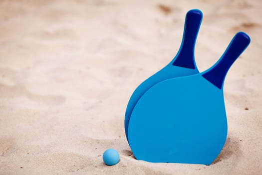 still life beachball in summer in sand on the beach summertime 