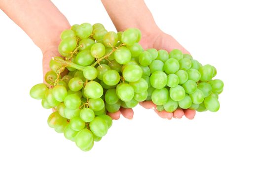 grape on a hands