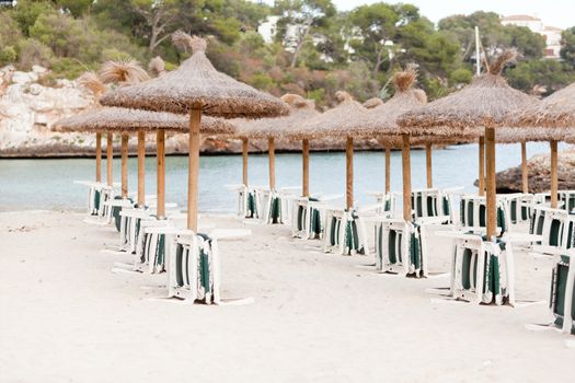 tropical beach in summertime tourist holiday resort season