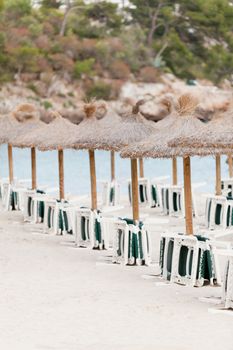tropical beach in summertime tourist holiday resort season
