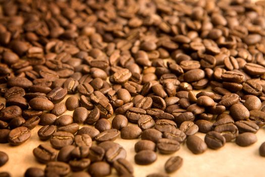 background of coffe grains