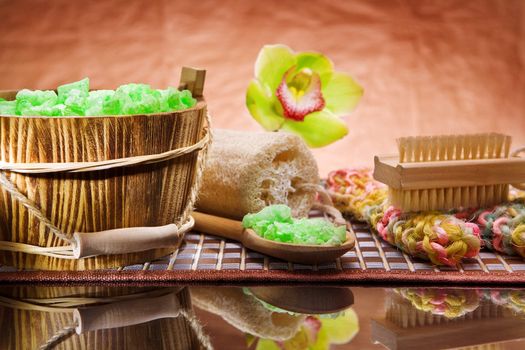 set for bathing