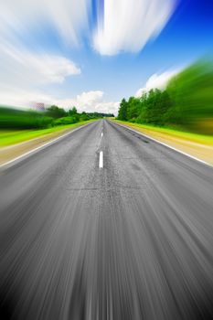 speed effect on the road