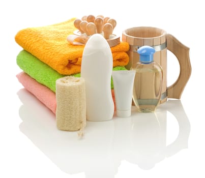 big set of bathing accessoriesf