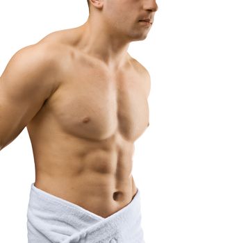 isolated  male torso