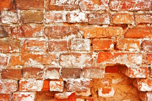 old destroyed wall