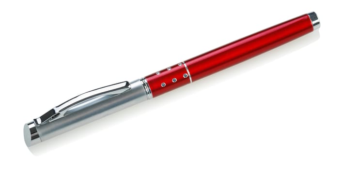 red pen isolated