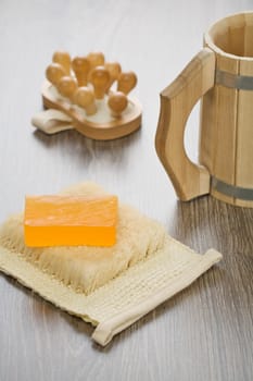 mug bast and soap