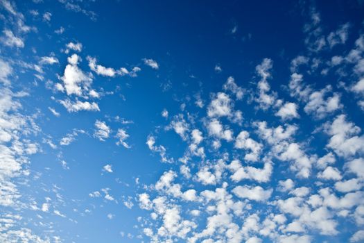 beauty cloudy blue sky close-up