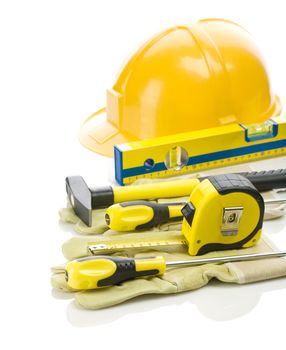 big stack of building tools