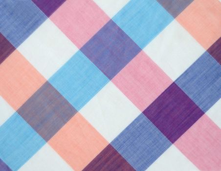 Abstract Background Texture Of Pink Blue And Purple Plaid Material