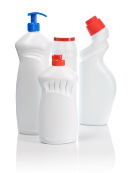 four kitchen bottles