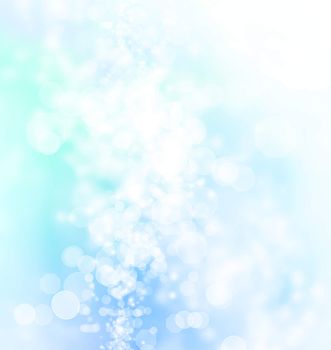 Blue Colored Abstract Lights Background 