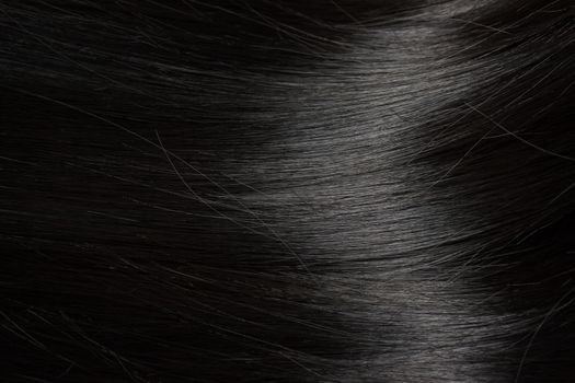 Beautiful healthy black hair - close up