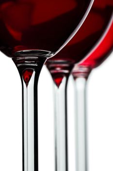 section of thre wineglass