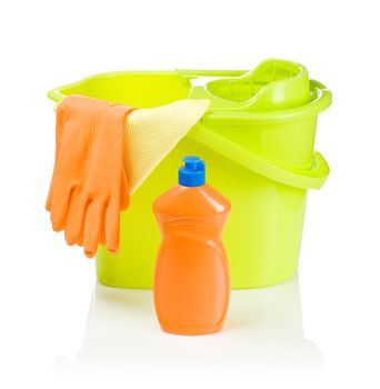 set of cleaning items