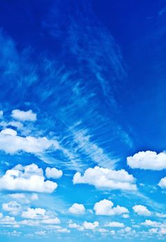 sky with cumulus clouds