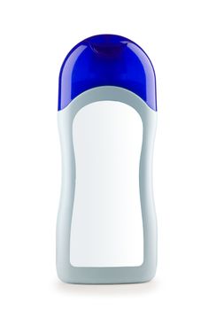 blue shover bottle isolated
