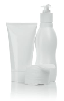tube spray and cotton pads