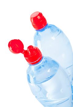 two tops of bottles