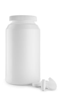 bottle and tablets
