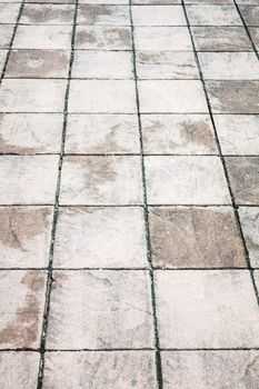 Wet walk way texture with stone plates