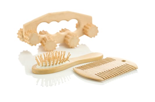hairbrush comb and massager