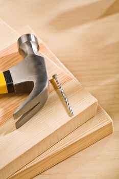 hammer with nail