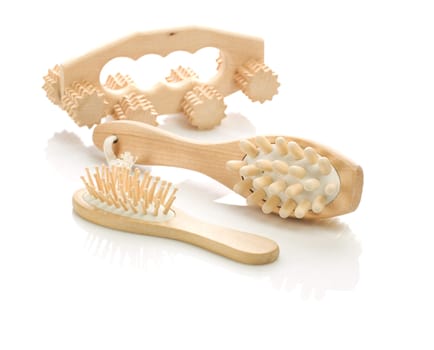 massagers and hairbrush